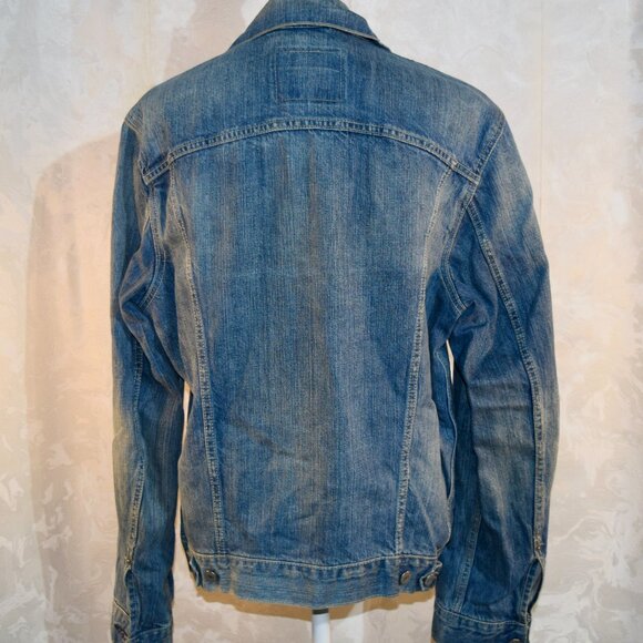 Men's LEVI'S Classic Blue Denim Trucker Jean Jacket Size Large - Picture 2 of 3